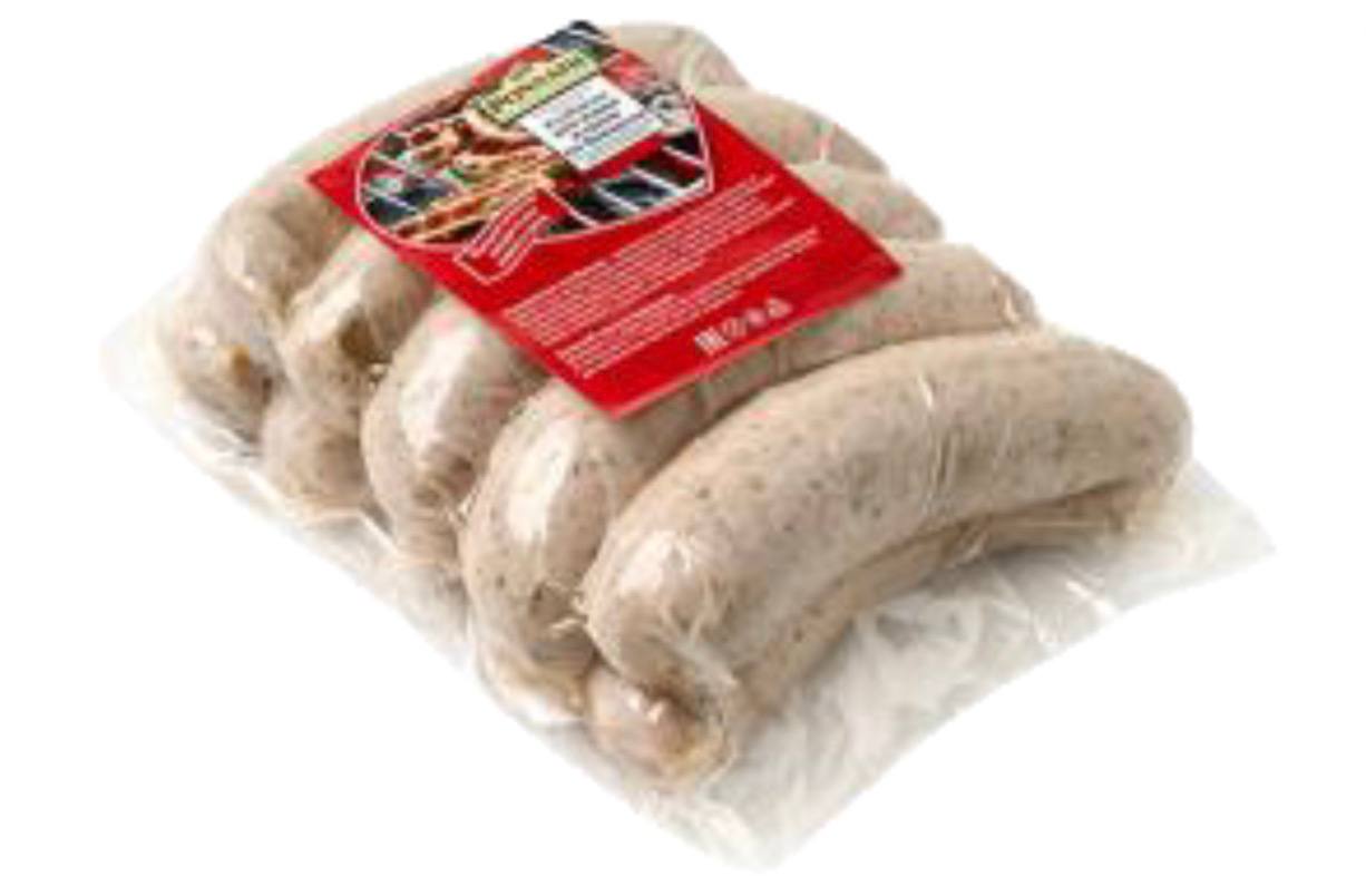 Колбаски для жарки и гриля "по-Баварски", 10 шт. х 100 гр., вес.